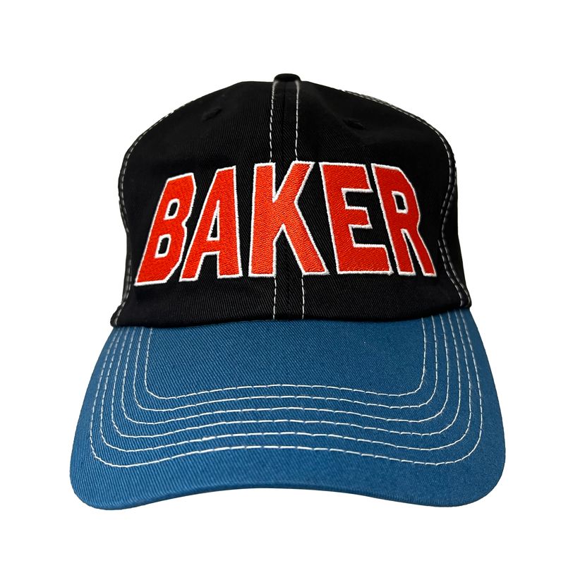 Baker Allegiance Snapback Hat Black/Blue hats Baker 