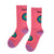 Bedlam Circle Socks Raspberry Socks Bedlam 