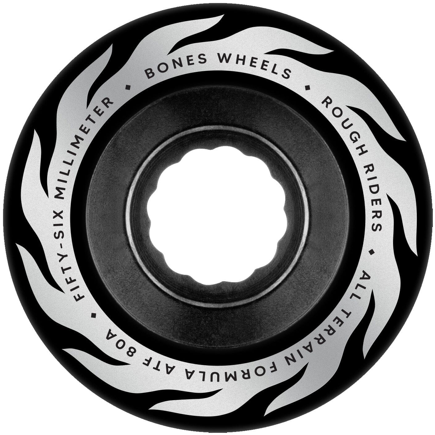 Bones ATF Eternal Flame Rough Riders Black Wheels 80A 56MM wheels Bones 