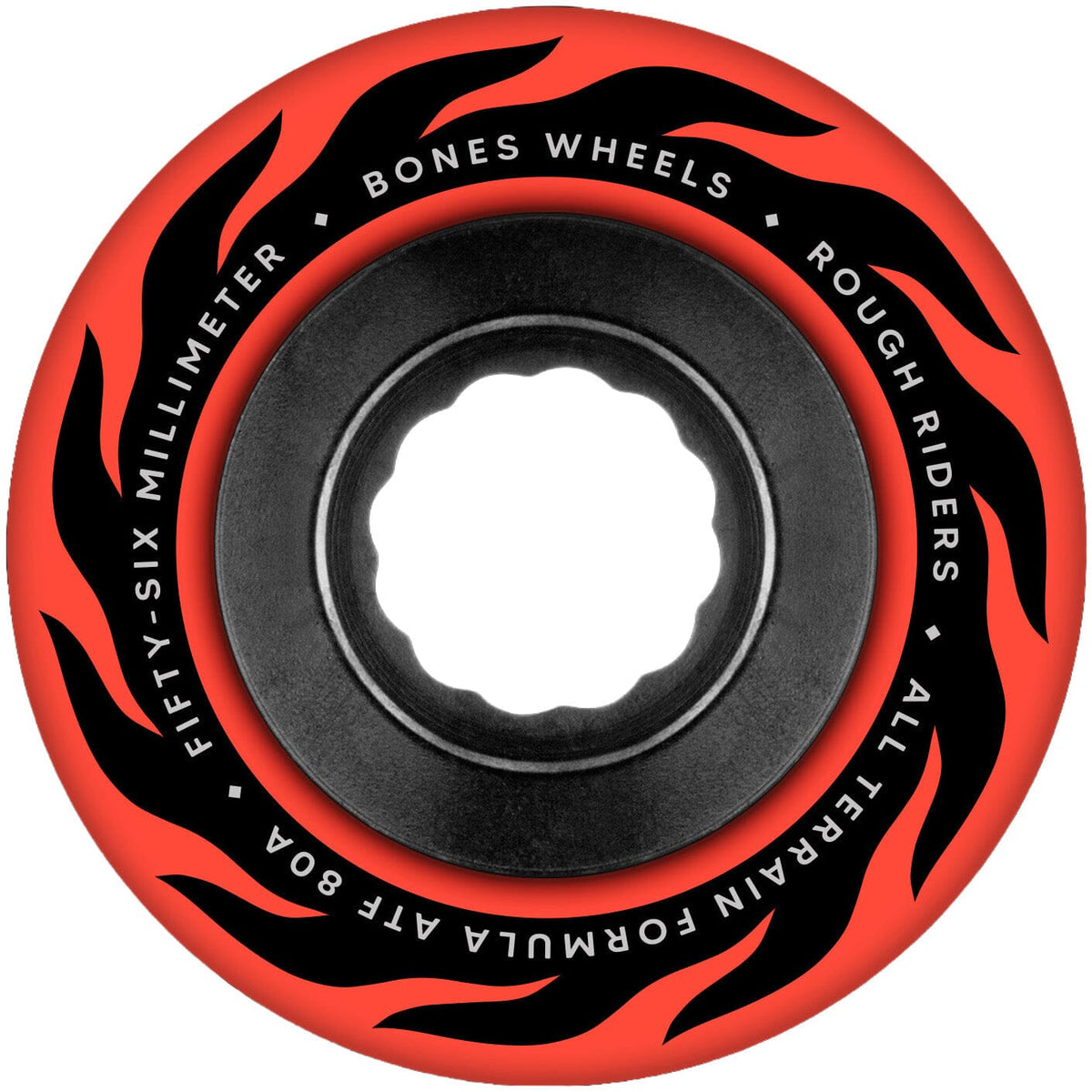 Bones ATF Eternal Flame Rough Riders Red Wheels 80A 56MM wheels Bones 