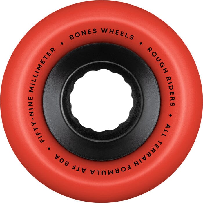 Bones Rough Riders ATF Red Wheels 80A 59MM wheels Bones 