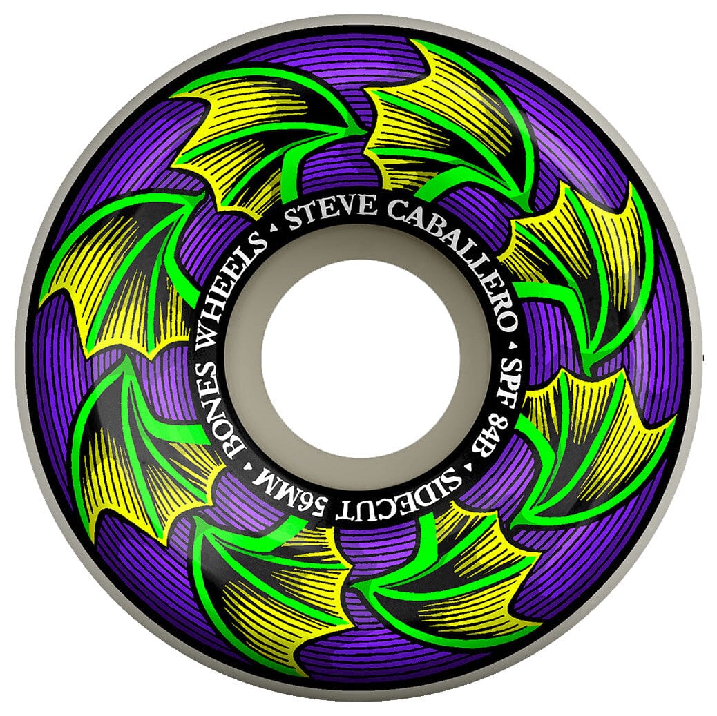 Bones SPF Caballero Bat Wings SIdecuts Wheels 84B 56MM wheels Bones 