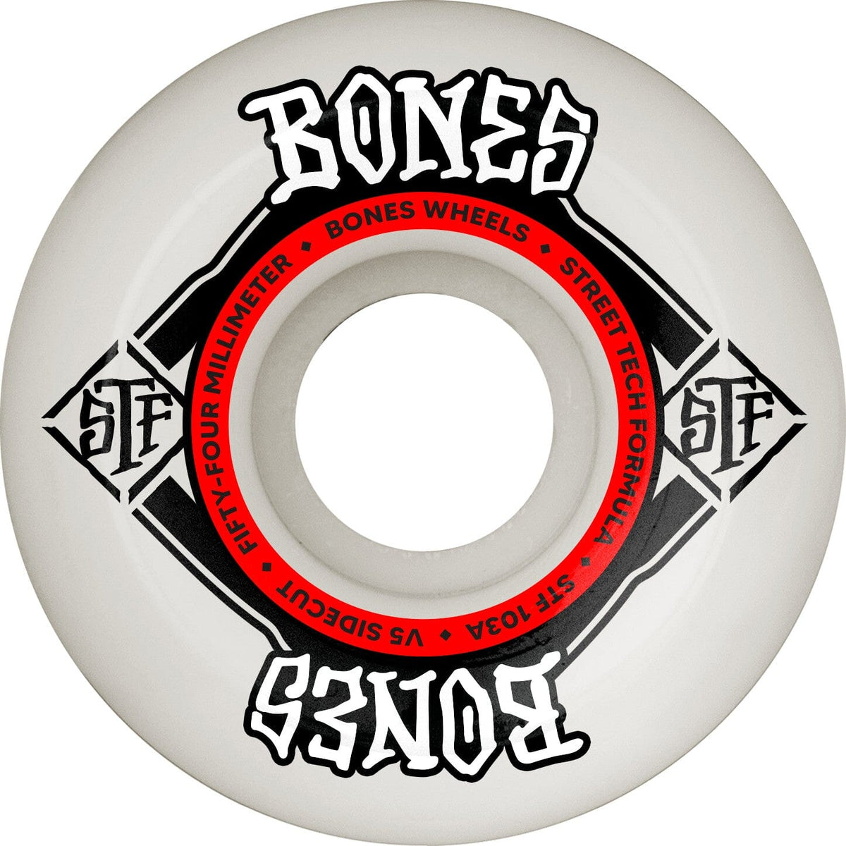 Bones STF Sidecut Wheels V5 103A 54MM wheels Bones 