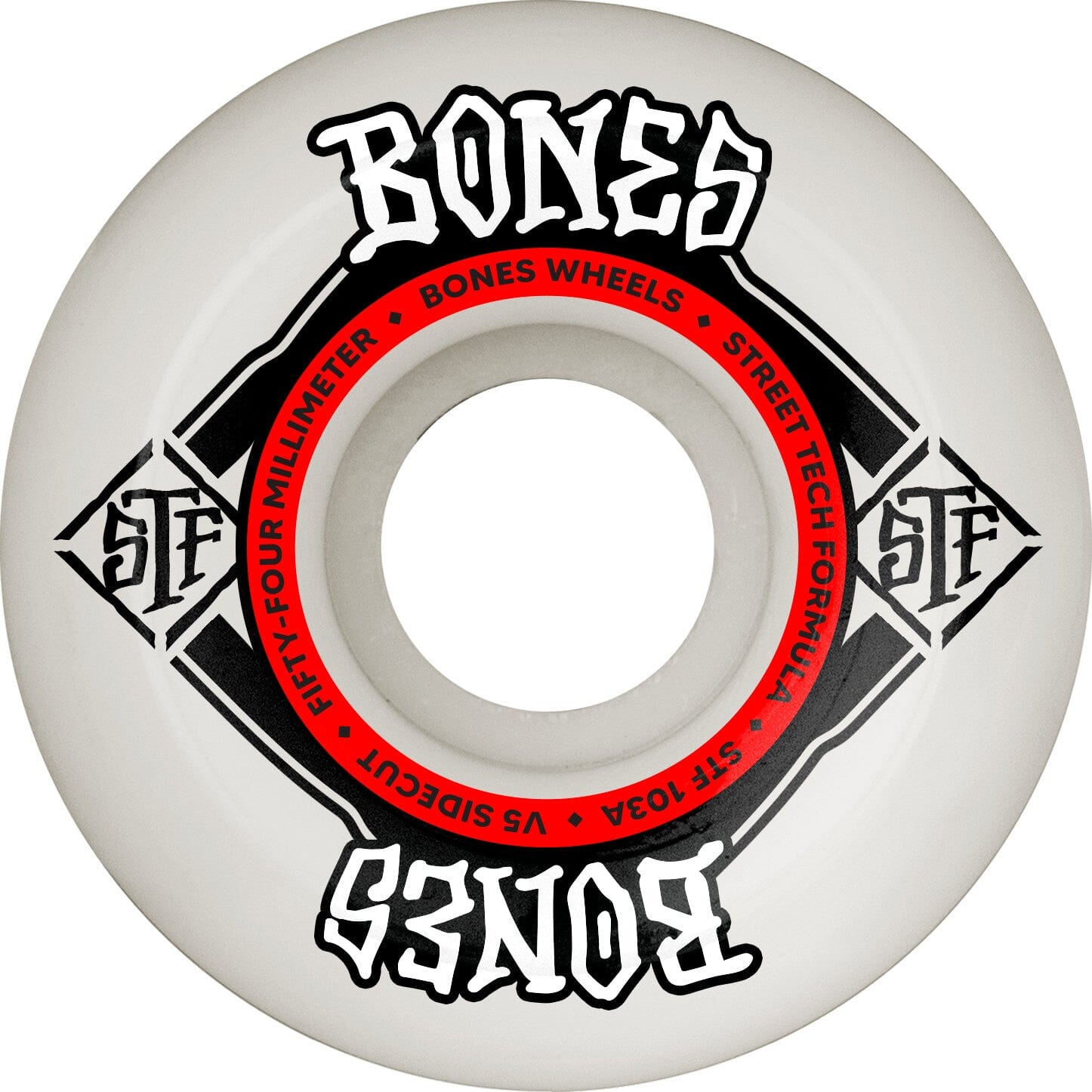 Bones STF Sidecut Wheels V5 103A 54MM wheels Bones 