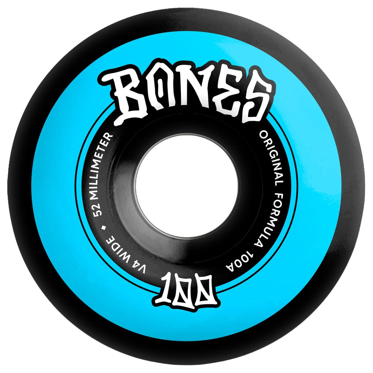 Bones Wide 100s Wheels V4 100A 52MM wheels Bones 