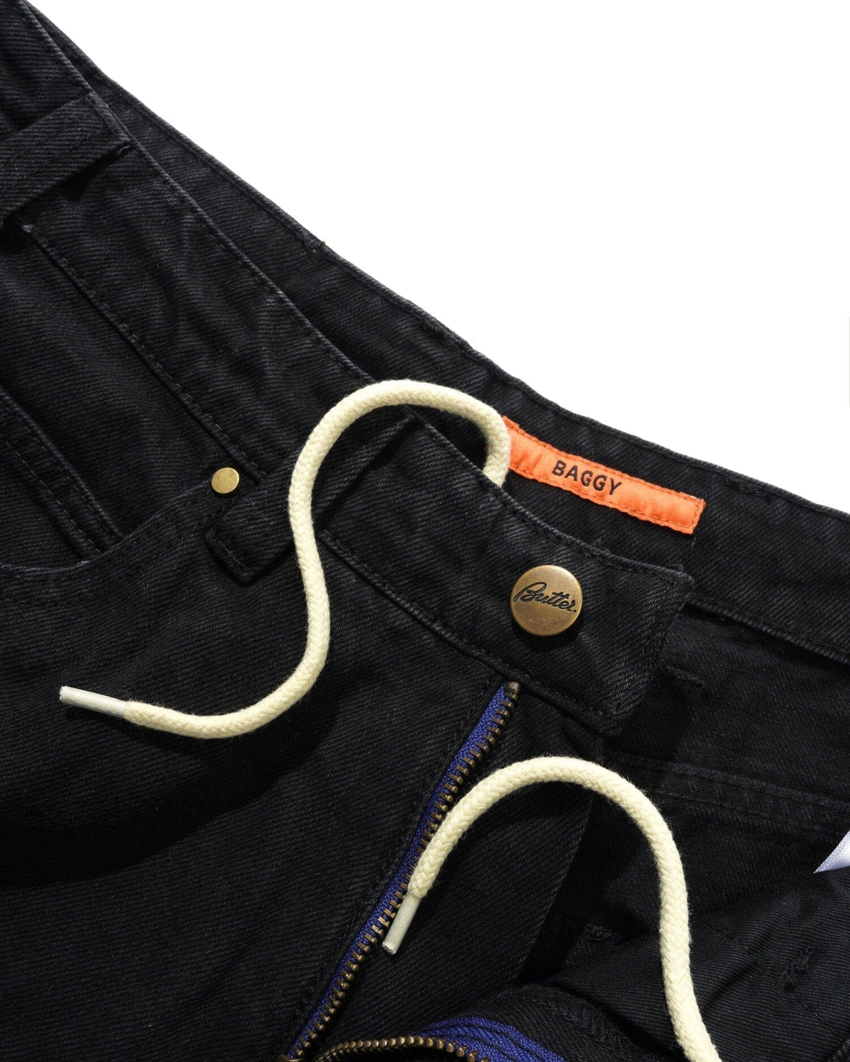 Butter Goods Baggy Denim Jeans Flat Black pants Butter Goods 