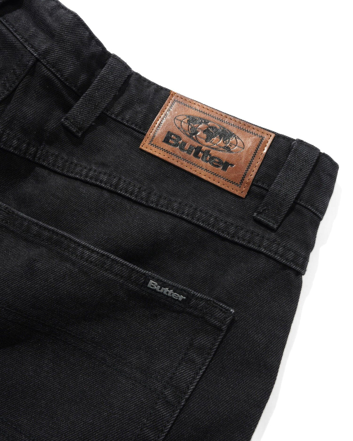 Butter Goods Baggy Denim Jeans Flat Black pants Butter Goods 