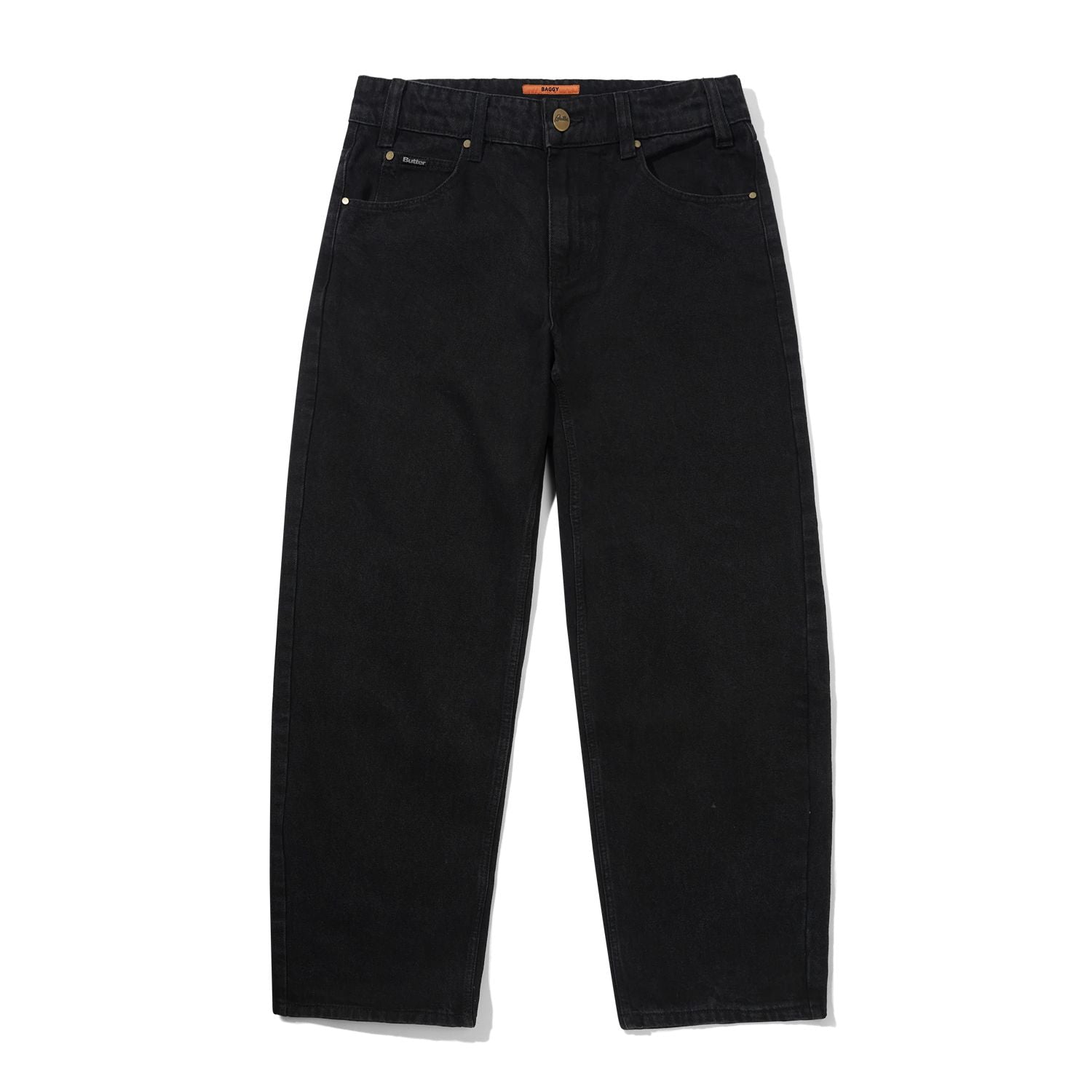 Butter Goods Baggy Denim Jeans Flat Black pants Butter Goods 