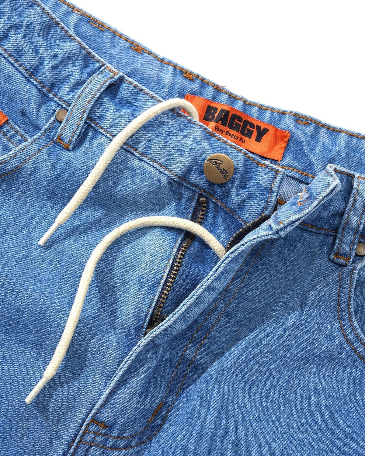 Butter Goods Baggy Denim Jeans Washed Indigo pants Butter Goods 