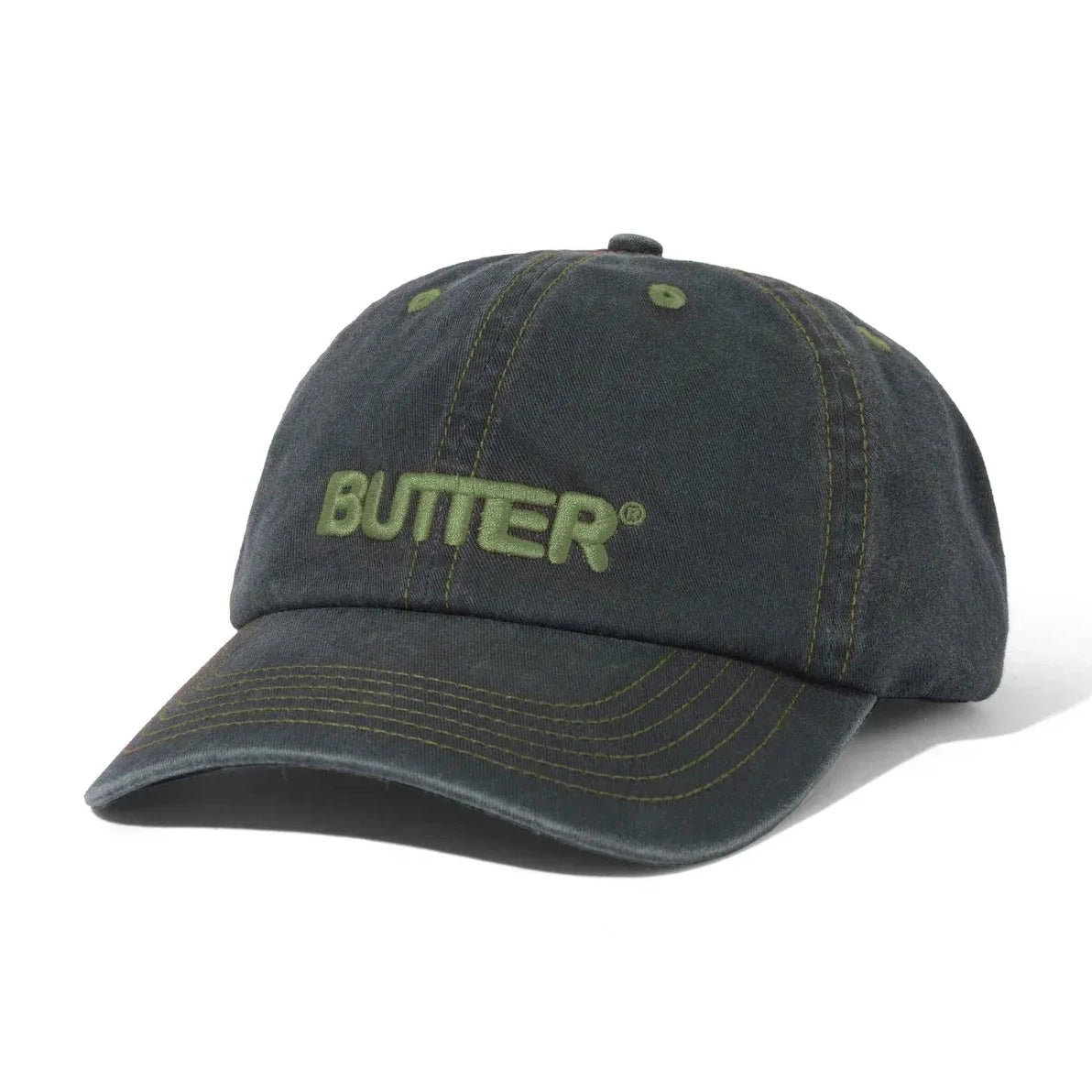 Butter Goods Connection 6 Panel Cap Black Hats Butter Goods 