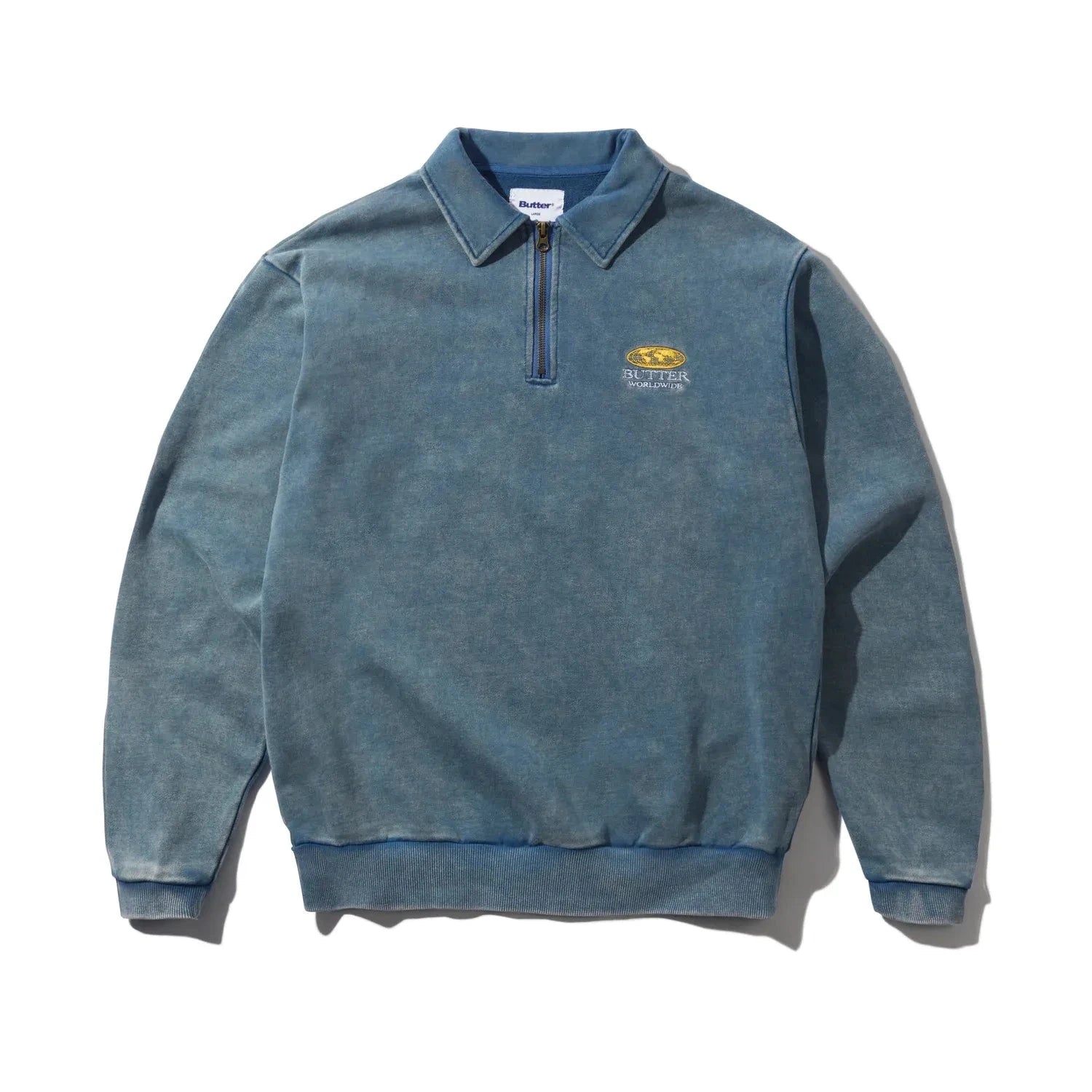 Butter Goods Corp Quarter Zip Pullover Navy crewnecks Butter Goods 