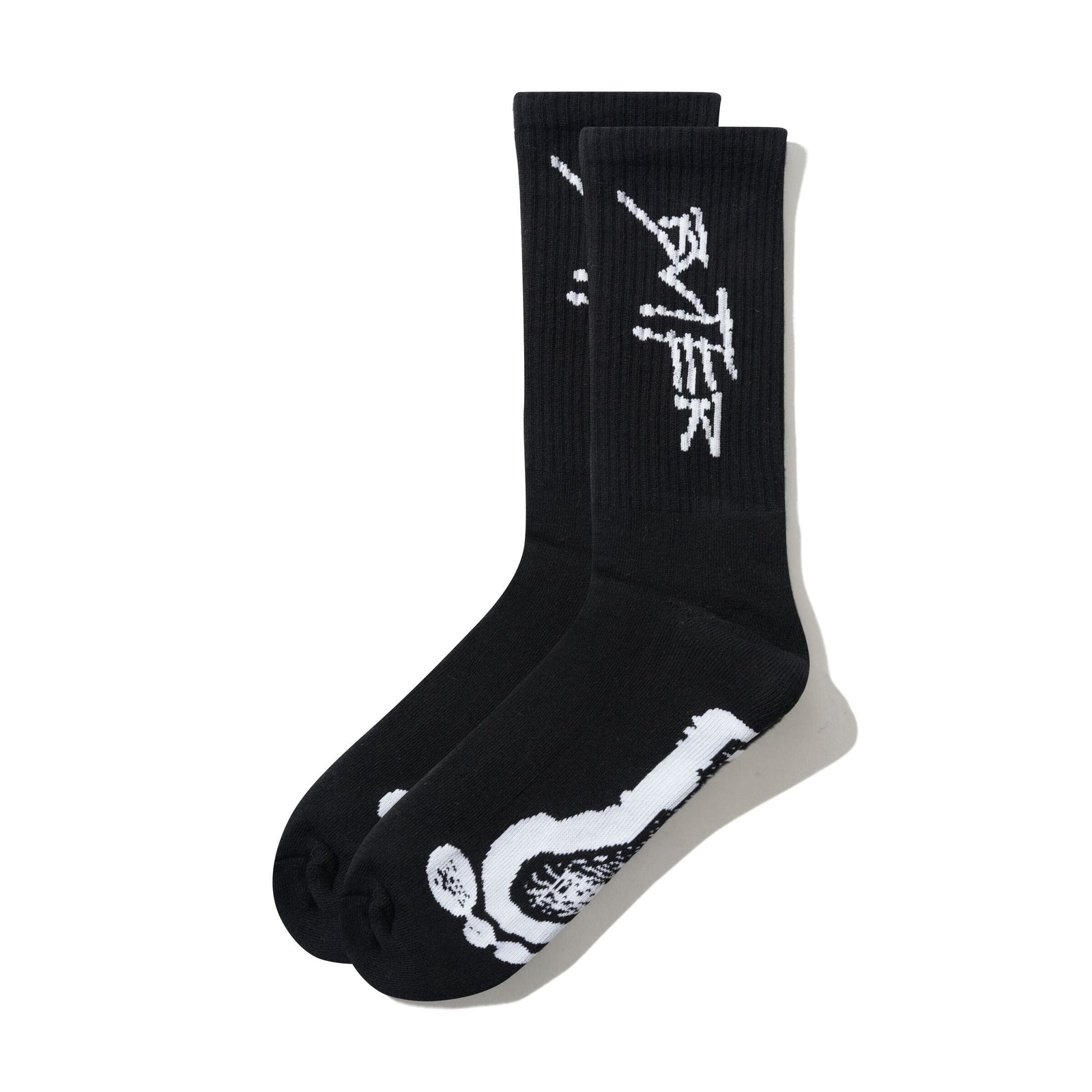 Butter Goods Footprints Socks Black Socks Butter Goods 