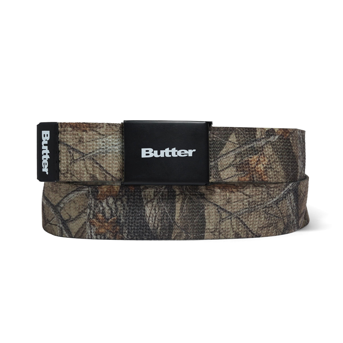 Butter Goods Logo Woven Belt Forest Camo belts Butter Goods 