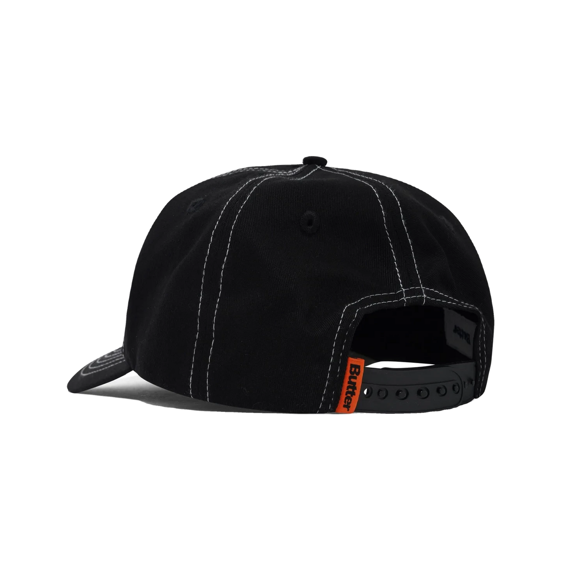Butter Goods Nail 5 Panel Cap Black Hats Butter Goods 