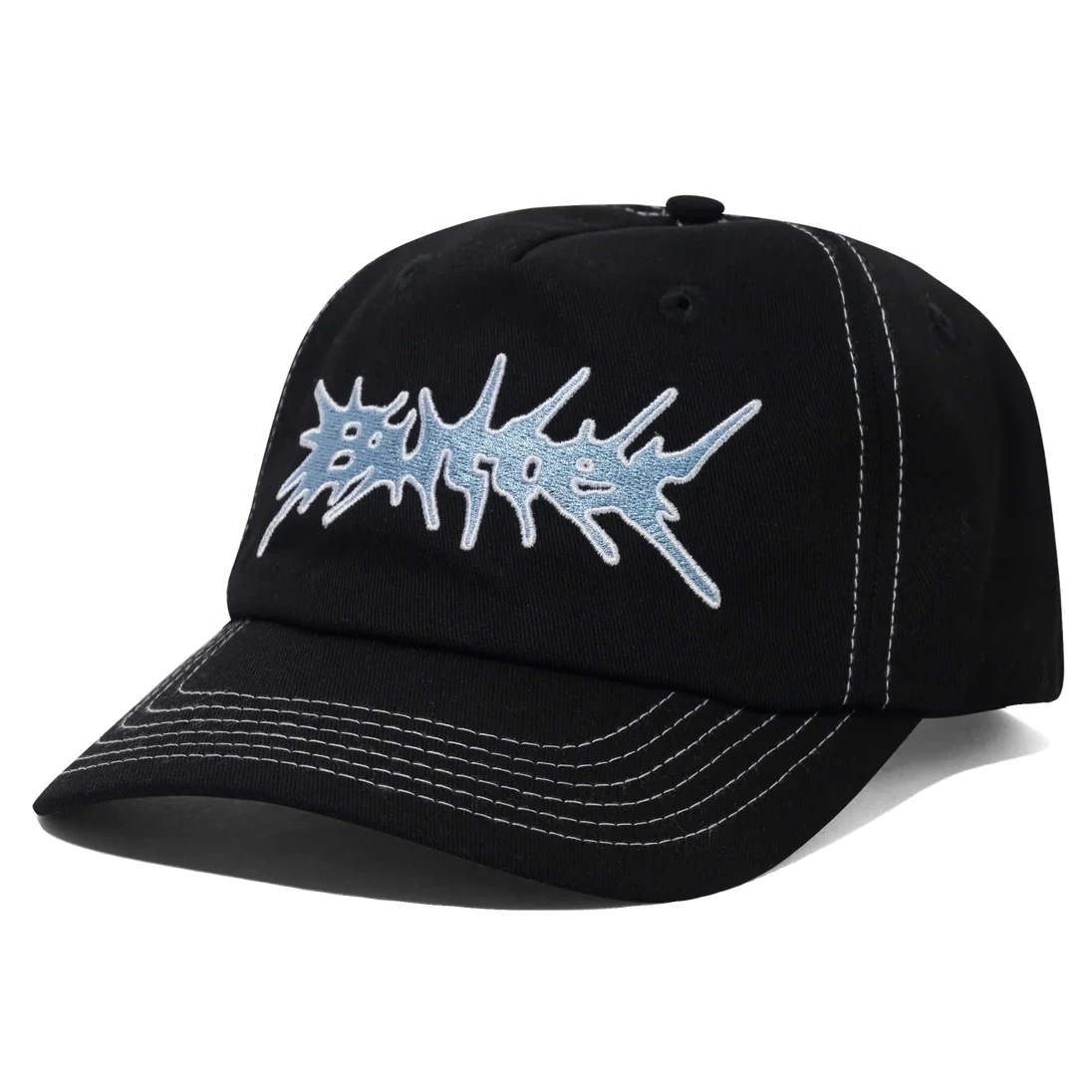 Butter Goods Nail 5 Panel Cap Black Hats Butter Goods 