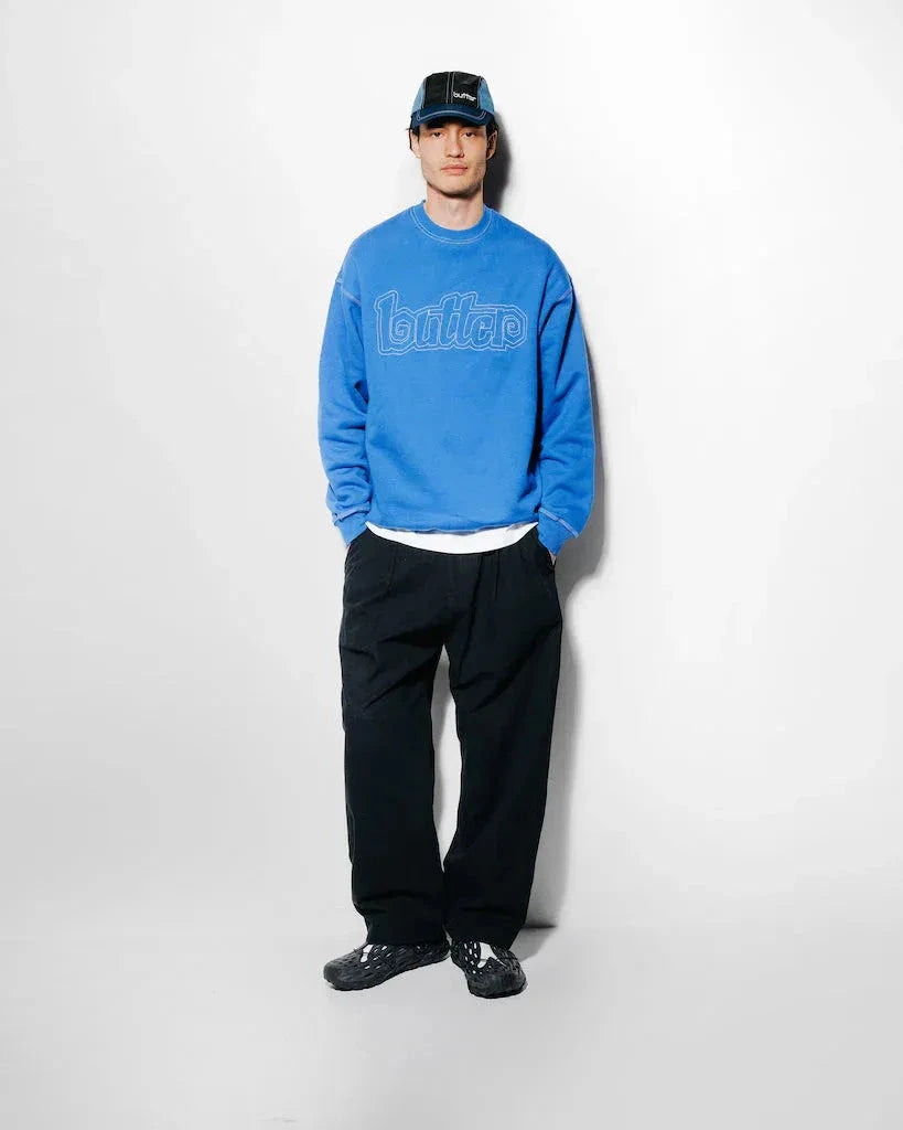 Butter Goods Primary 4 Panel Cap Black/Slate Hats Butter Goods 