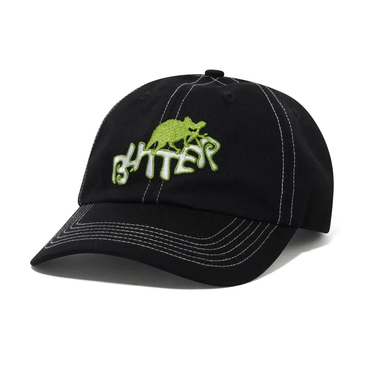 Butter Goods Rascal 6 Panel Cap Black Hats Butter Goods 