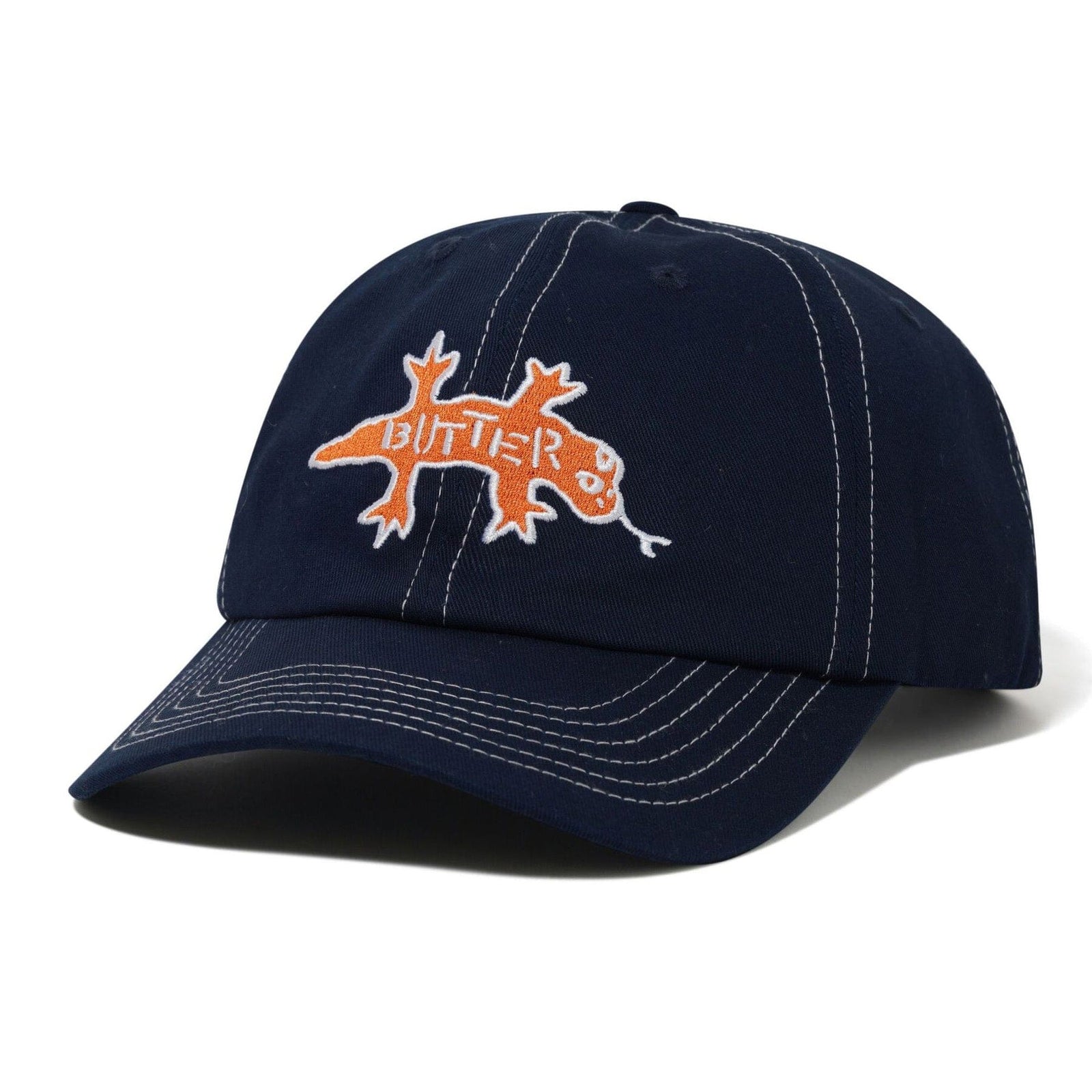 Butter Goods Reptile 6 Panel Cap Midnight hats Butter Goods 