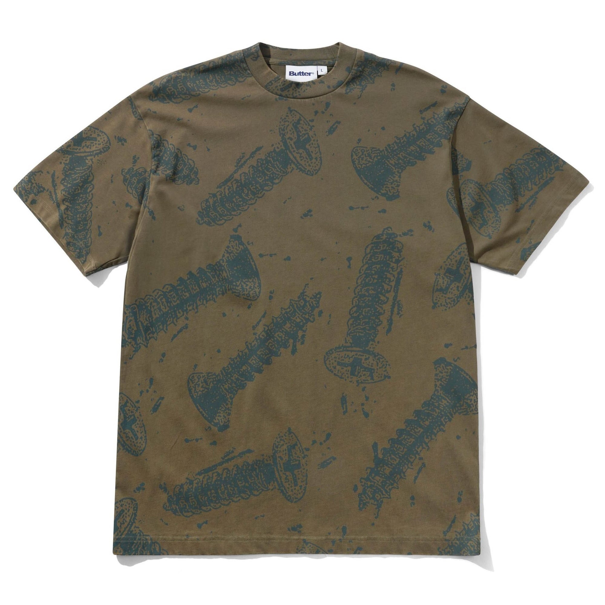 Butter Goods Screw Tee Washed Fatigue Tees Butter Goods 