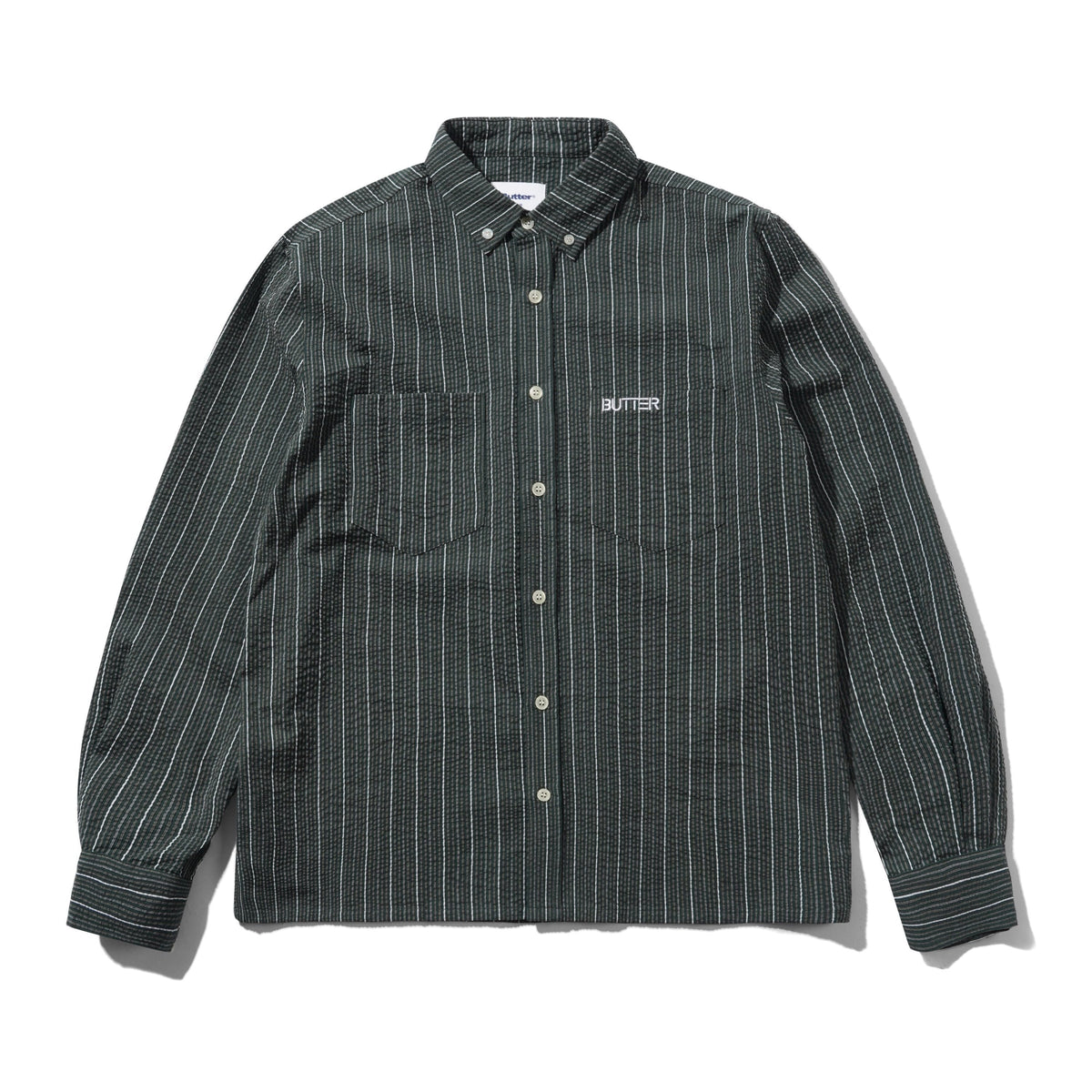 Butter Goods Seersucker Shirt Forest shirts Butter Goods 