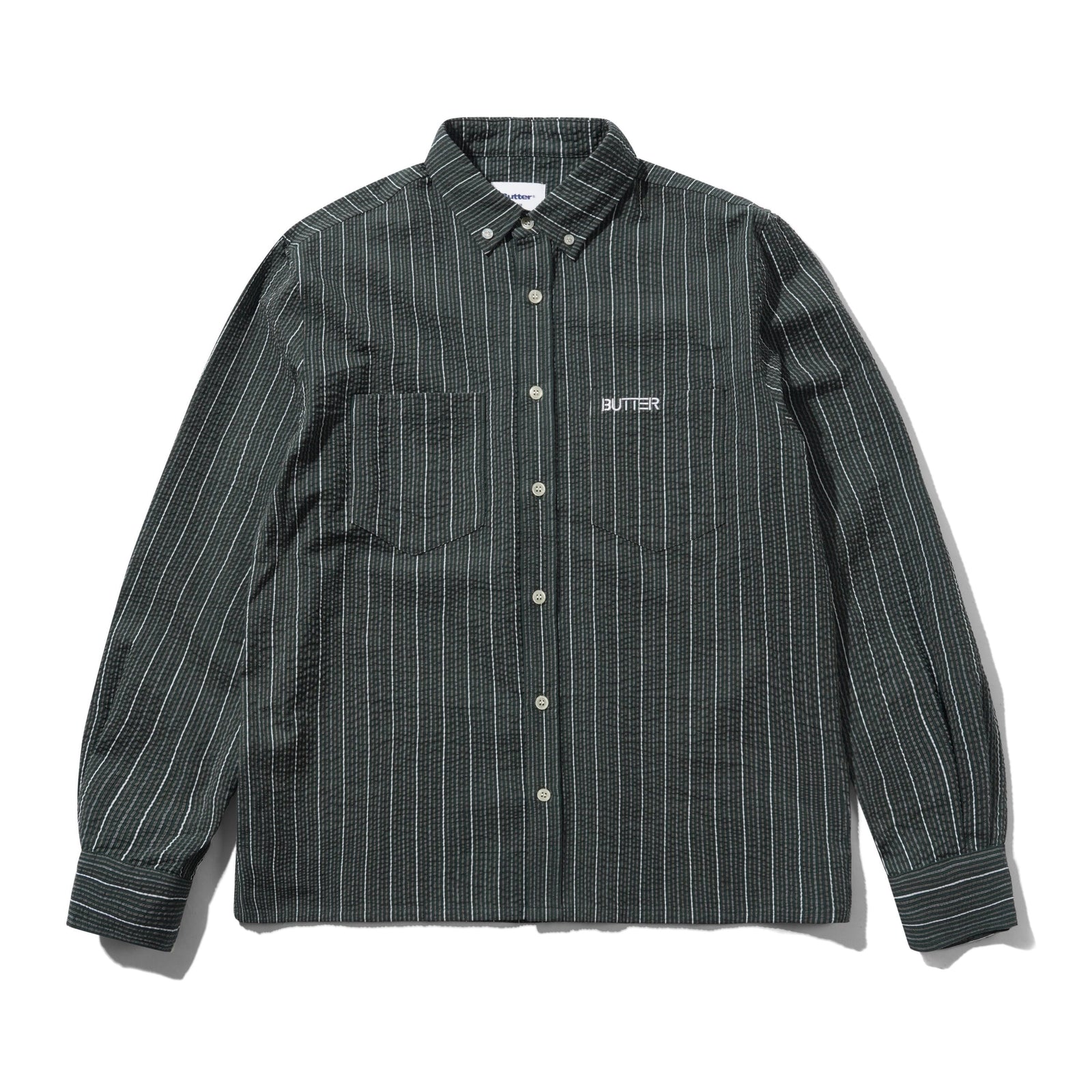 Butter Goods Seersucker Shirt Forest shirts Butter Goods 