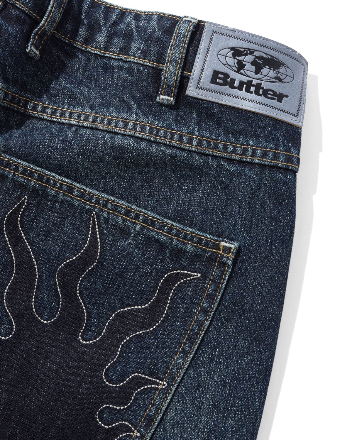 Butter Goods Solar Fade Denim Jeans Blue Tint Ripple pants Butter Goods 