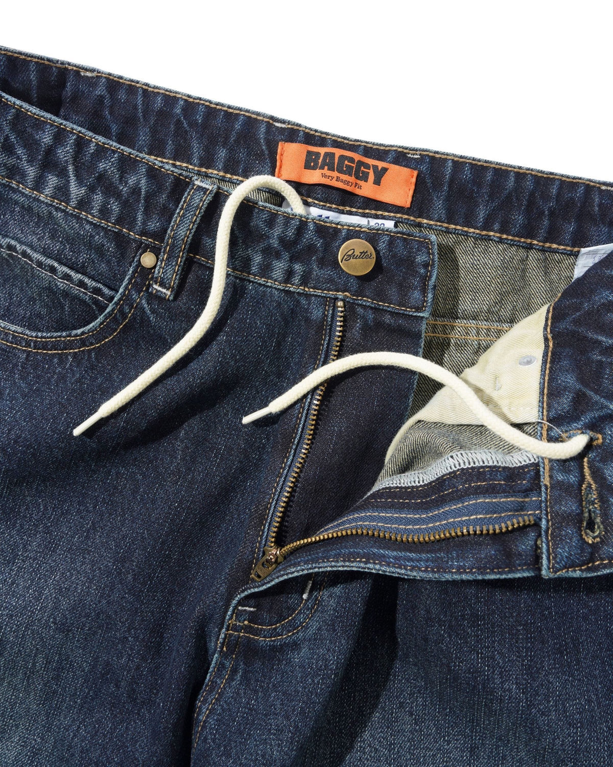 Butter Goods Solar Fade Denim Jeans Blue Tint Ripple pants Butter Goods 