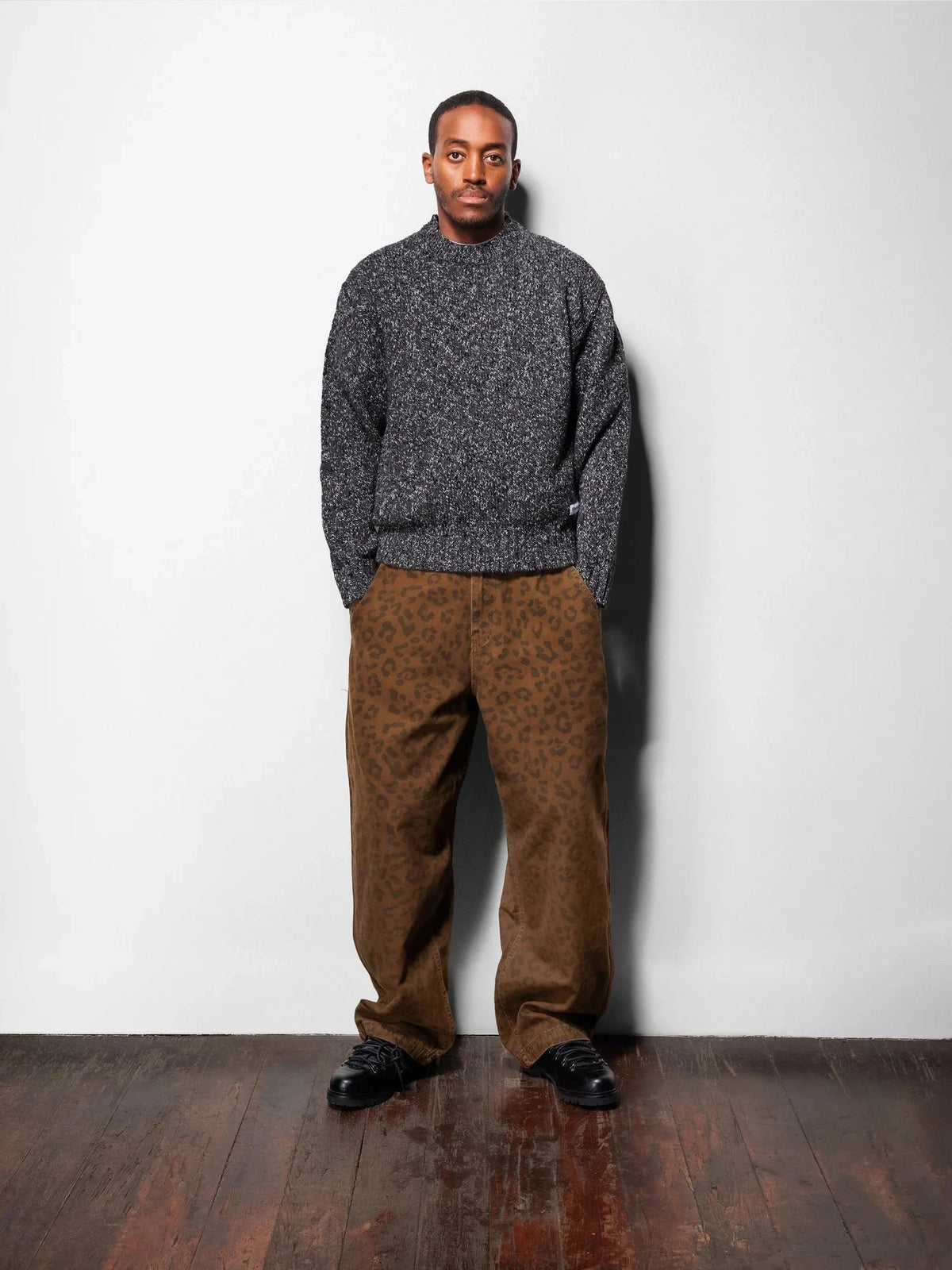Butter Goods Speckle Knit Sweater Navy sweaters Butter Goods 