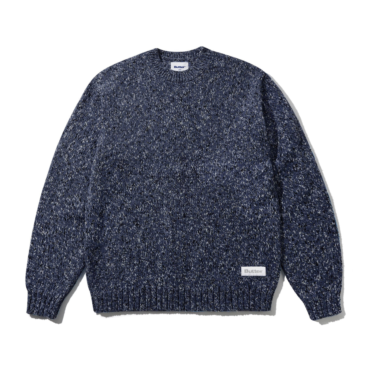 Butter Goods Speckle Knit Sweater Navy sweaters Butter Goods 