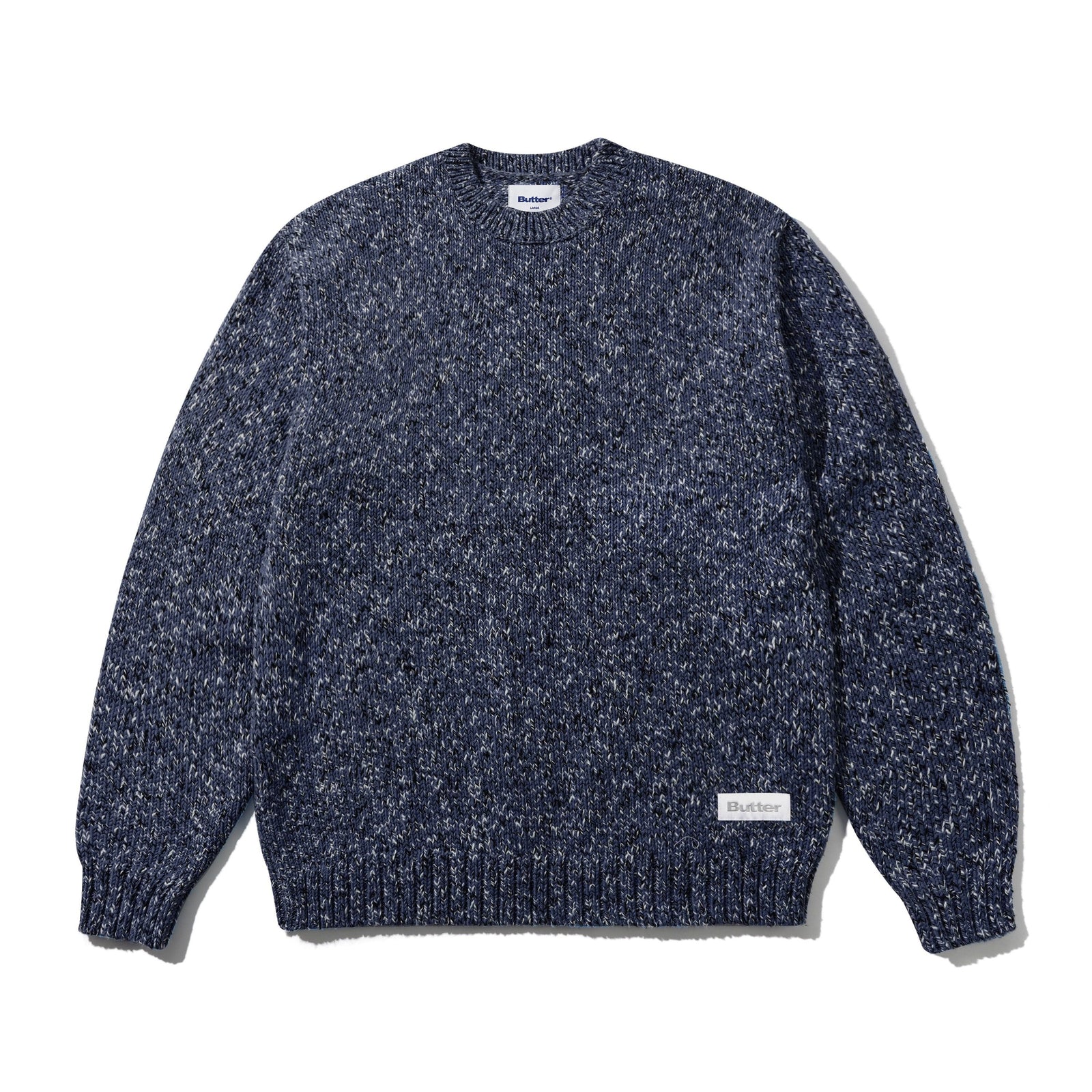 Butter Goods Speckle Knit Sweater Navy sweaters Butter Goods 