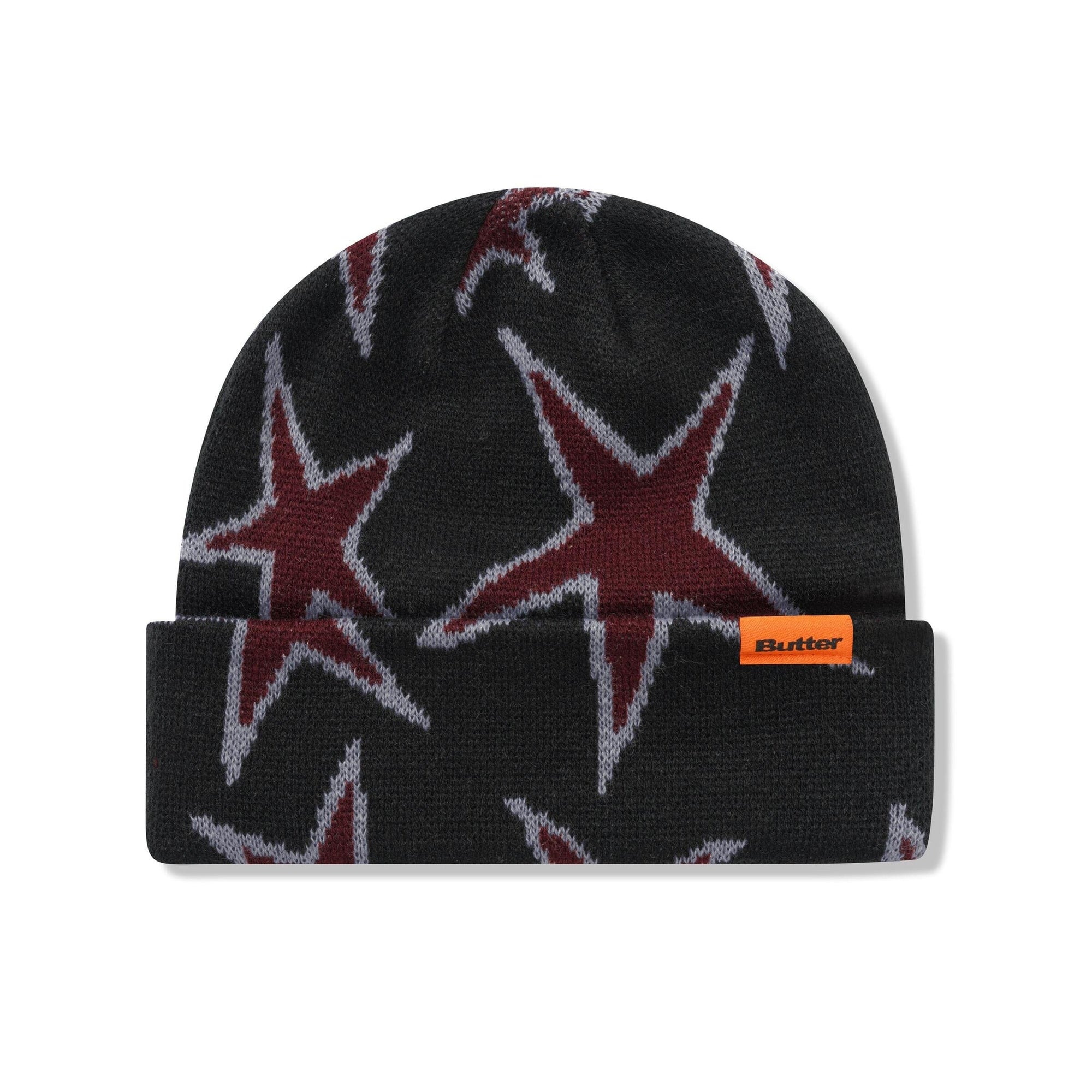 Butter Goods Stars Cuff Beanie Black beanies Butter Goods 