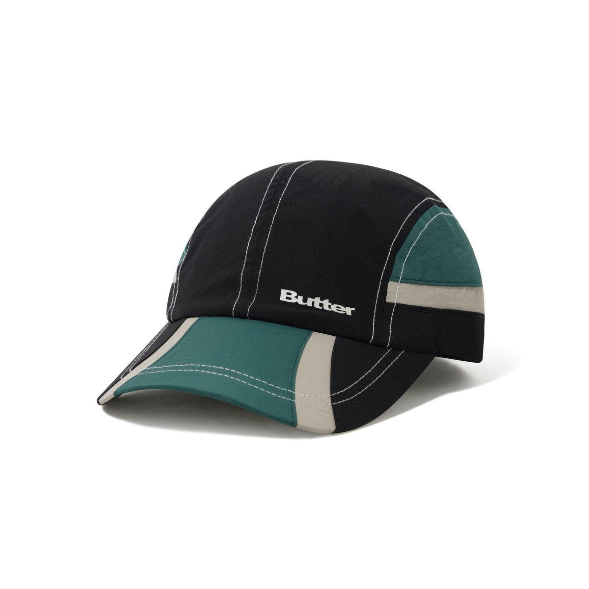 Butter Goods Swift 4 Panel Cap Black hats Butter Goods 