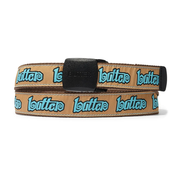 Butter Goods Swirl Woven Belt Brown - Coureur Goods