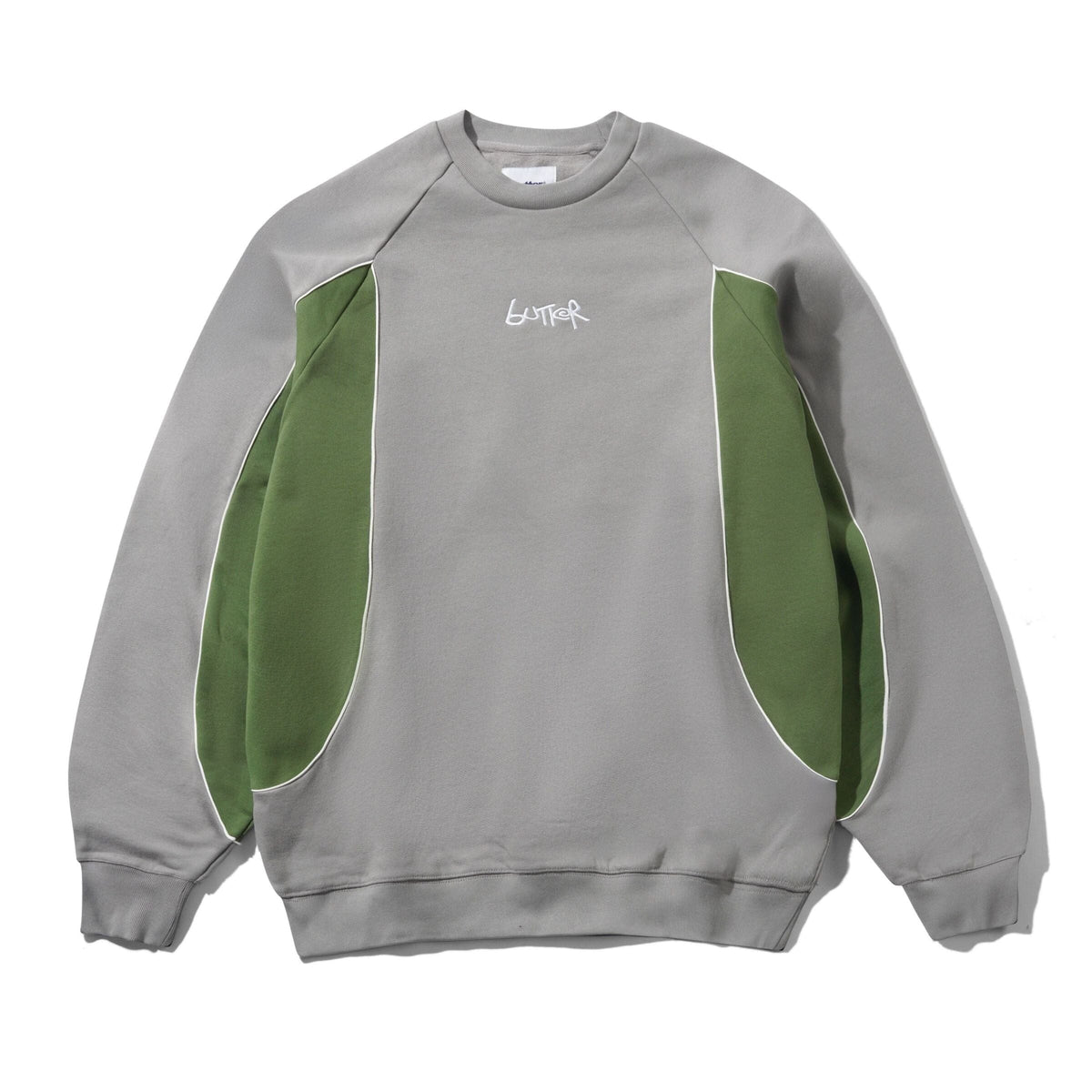 Butter Goods Tread Crewneck Concrete/Moss crewnecks Butter Goods 