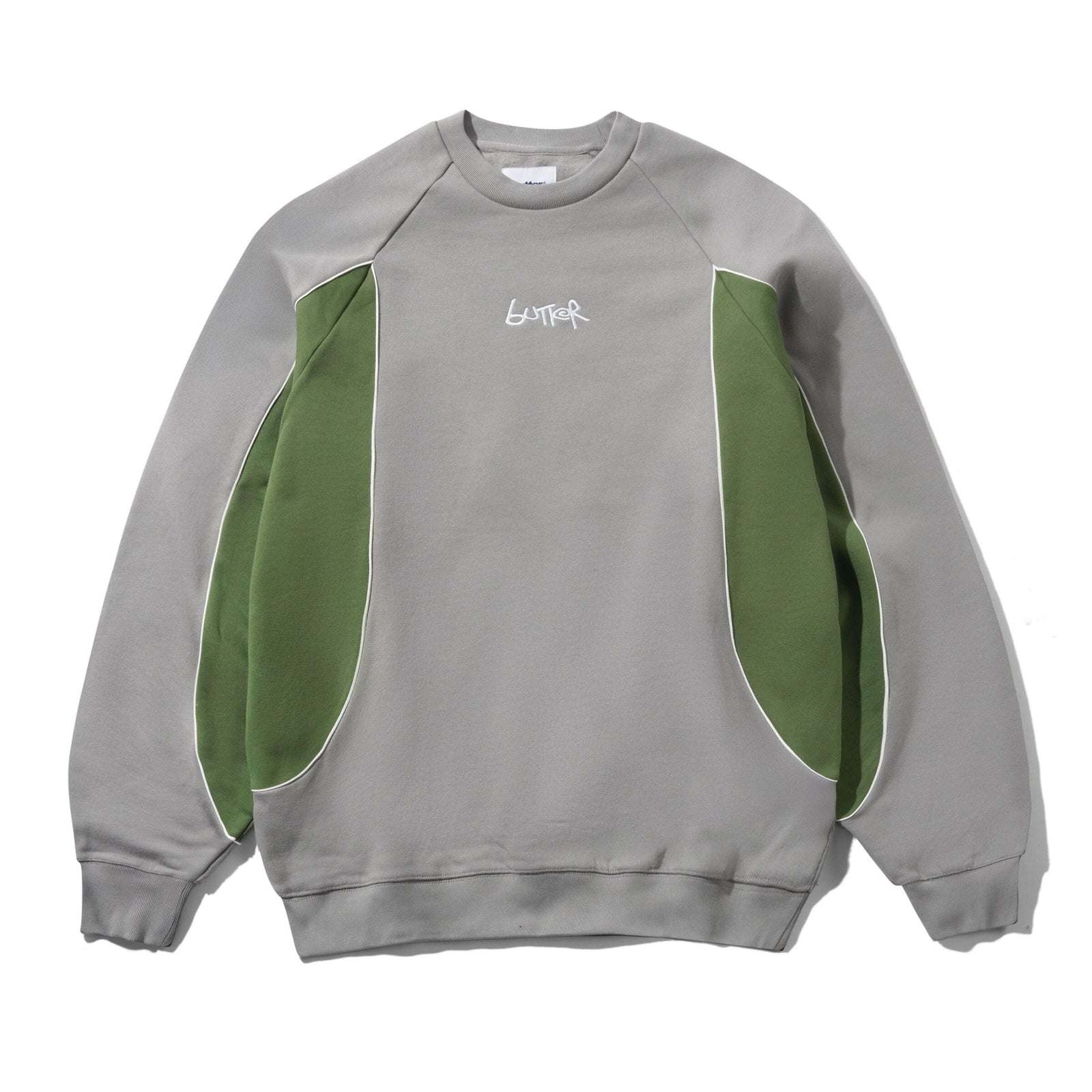 Butter Goods Tread Crewneck Concrete/Moss crewnecks Butter Goods 
