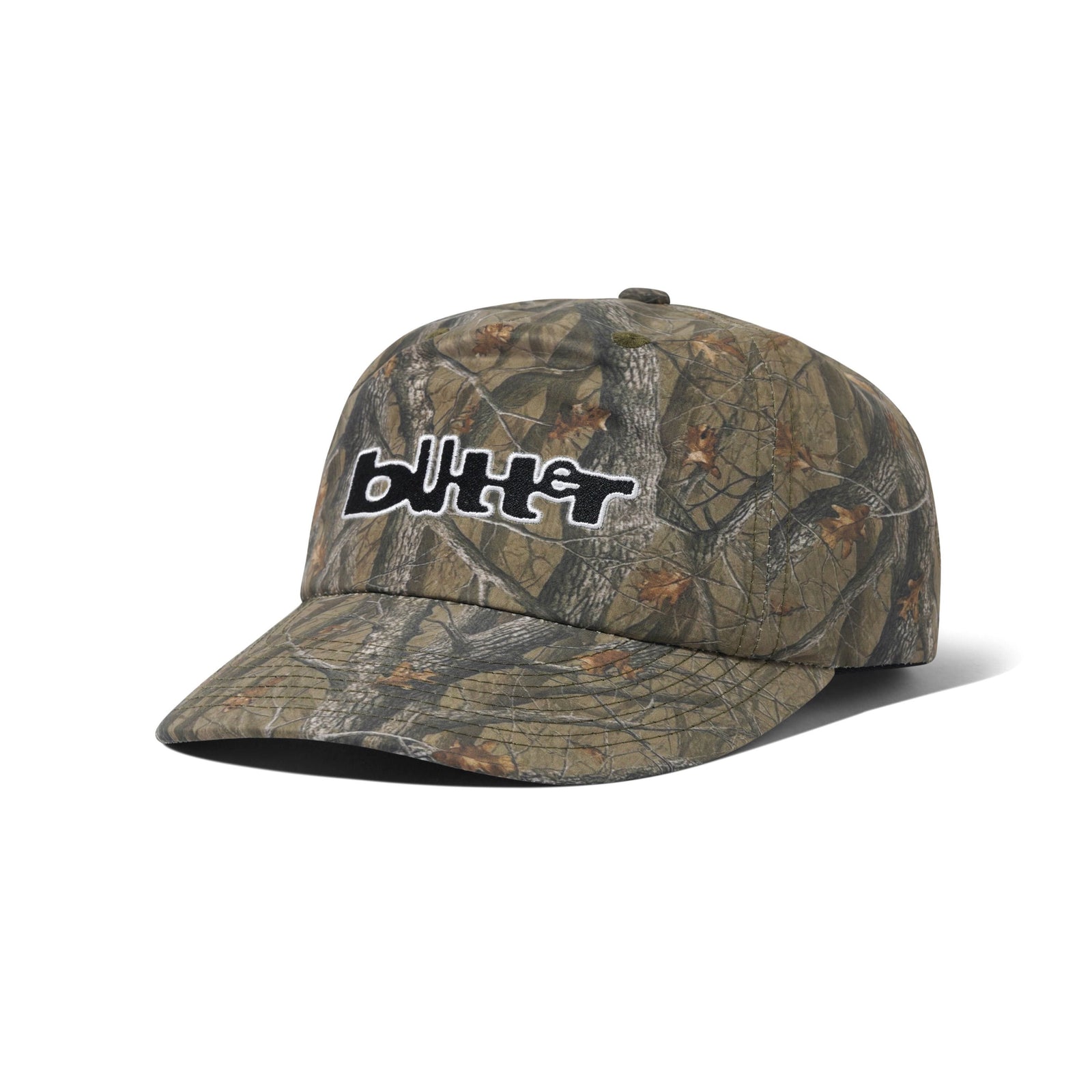Butter Goods Warped 5 Panel Cap Forest Camo hats Butter Goods 