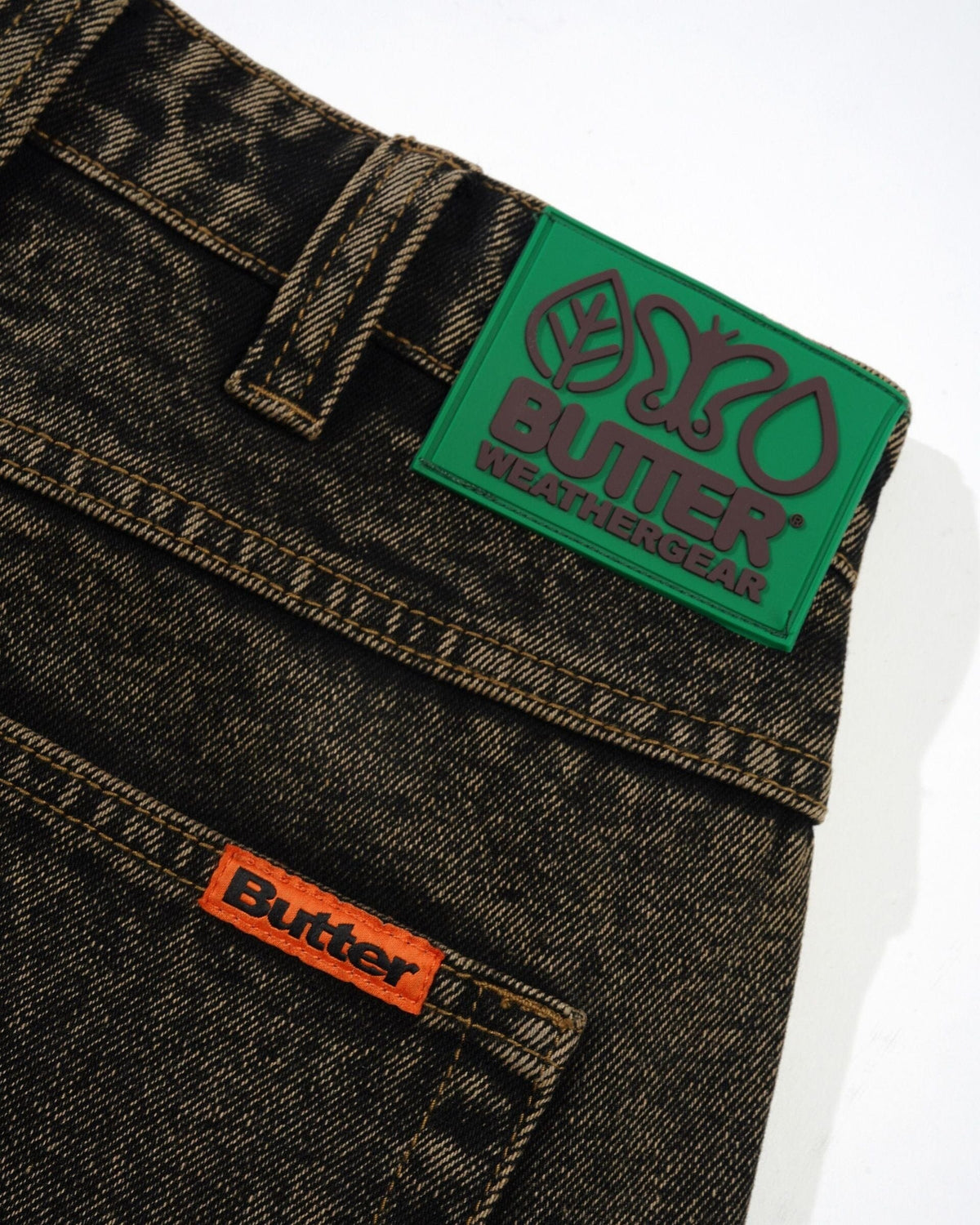 Butter Goods Weathergear Denim Jeans Brown Tint Pants Butter Goods 