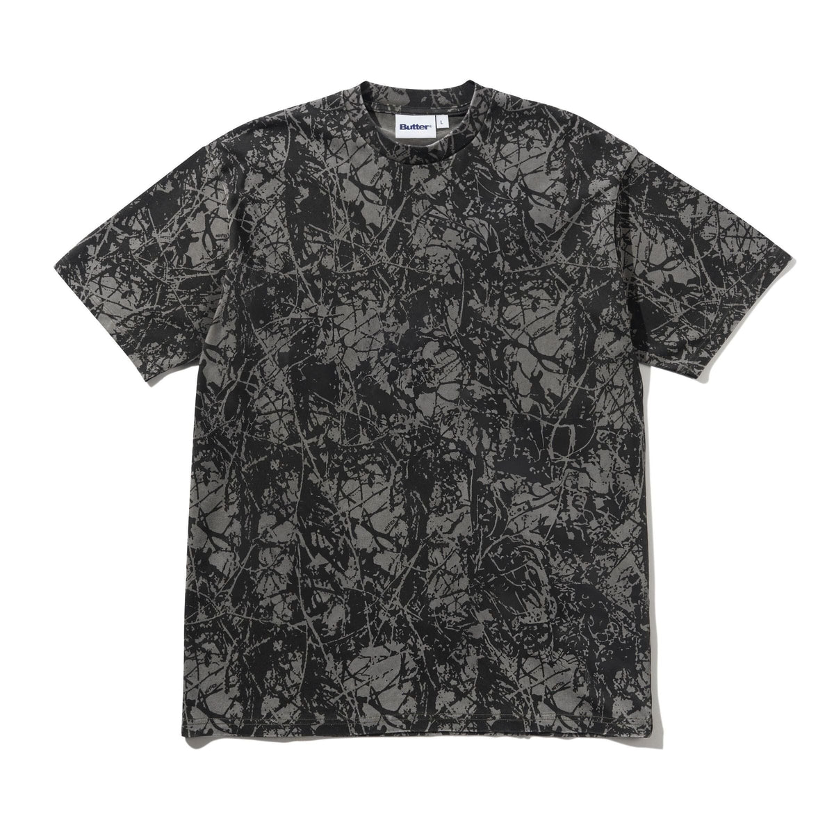Butter Goods Woods Camo Tee Washed Black tees Butter Goods 
