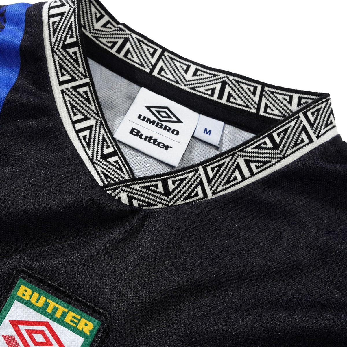 Butter Goods x Umbro Goalie L/S Jersey Black/Blue shirts Butter Goods 