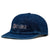 by Parra Blocked Logo 6 Panel Cap Blue hats by Parra 