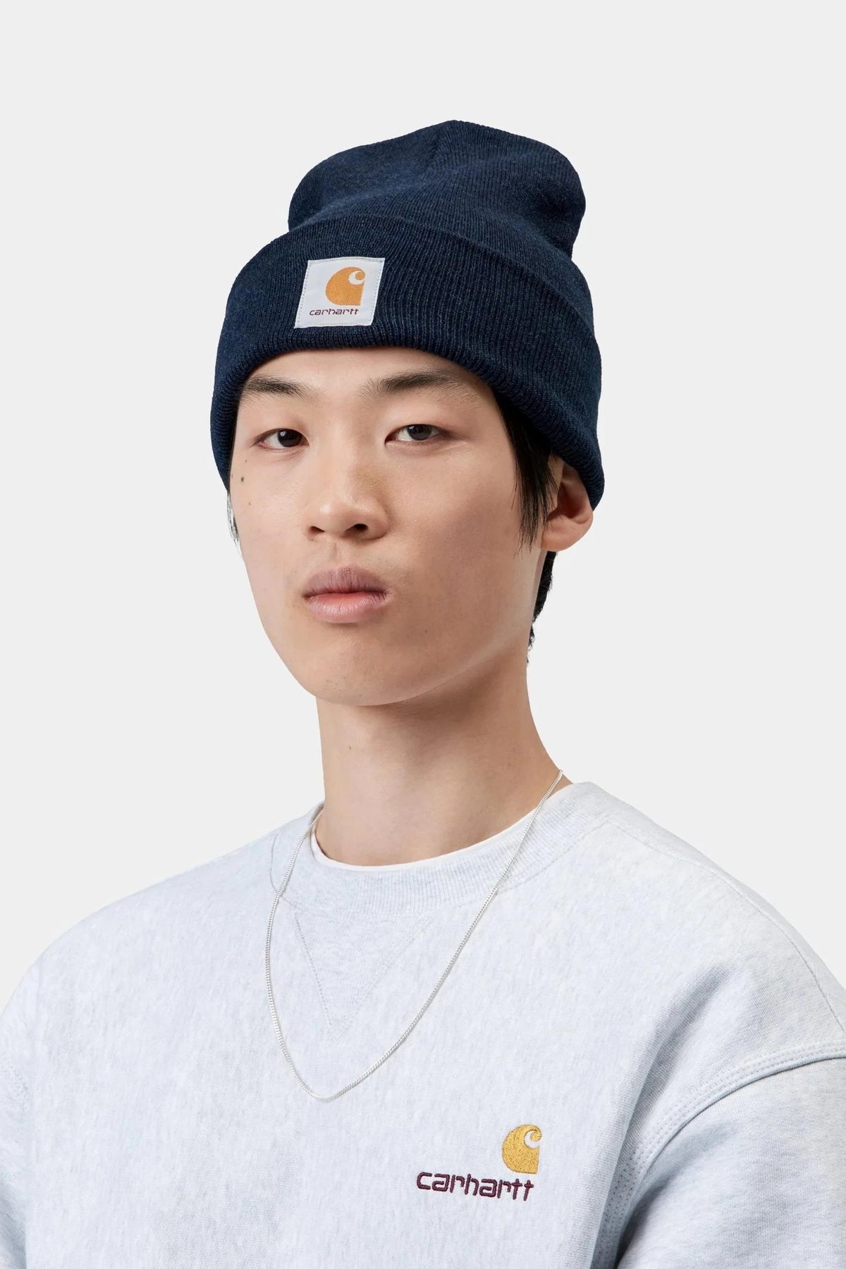 Carhartt WIP Acrylic Watch Cap Beanie Dark Navy Heather beanies Carhartt WIP 