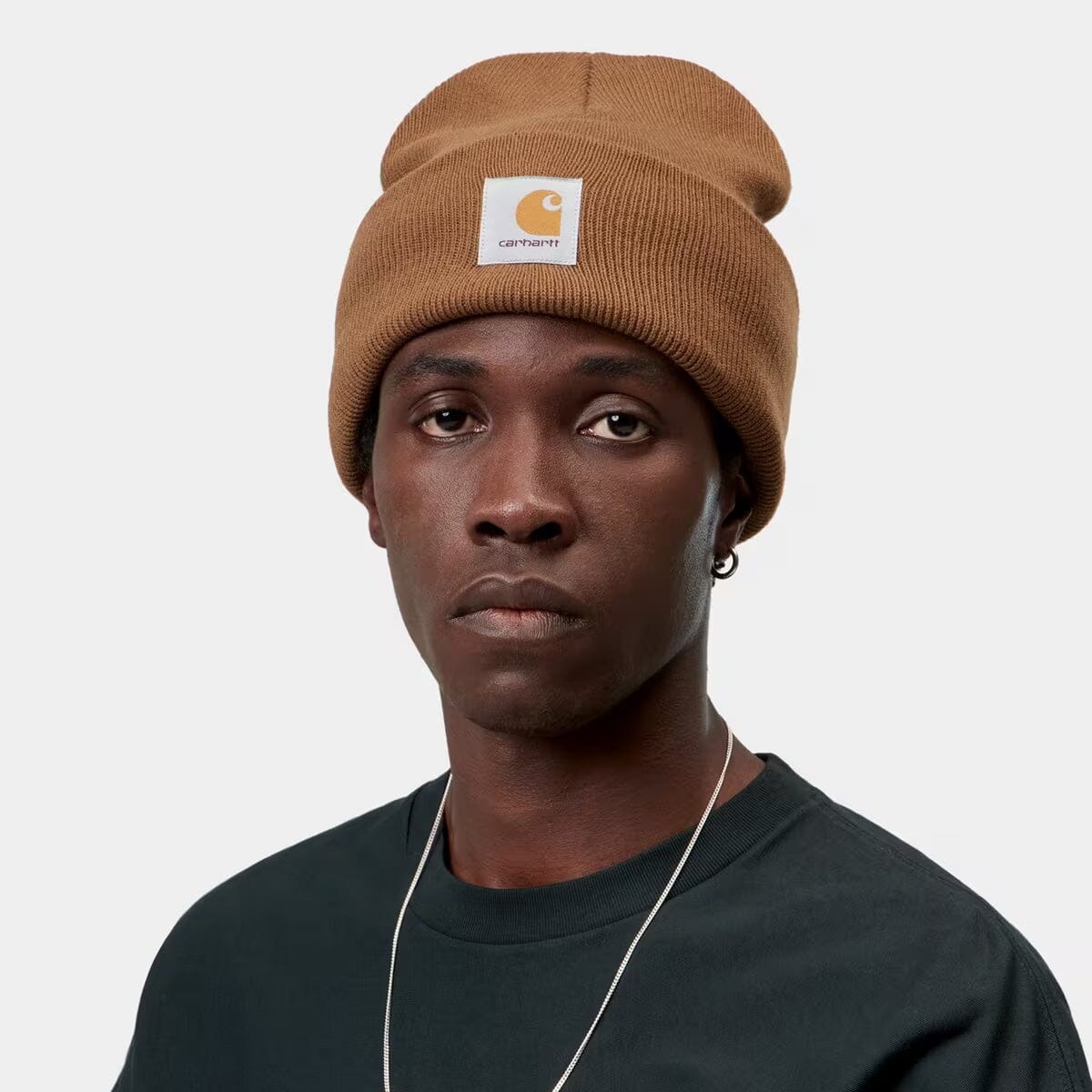 Carhartt WIP Acrylic Watch Hat Beanie WIP H Brown beanies Carhartt WIP 