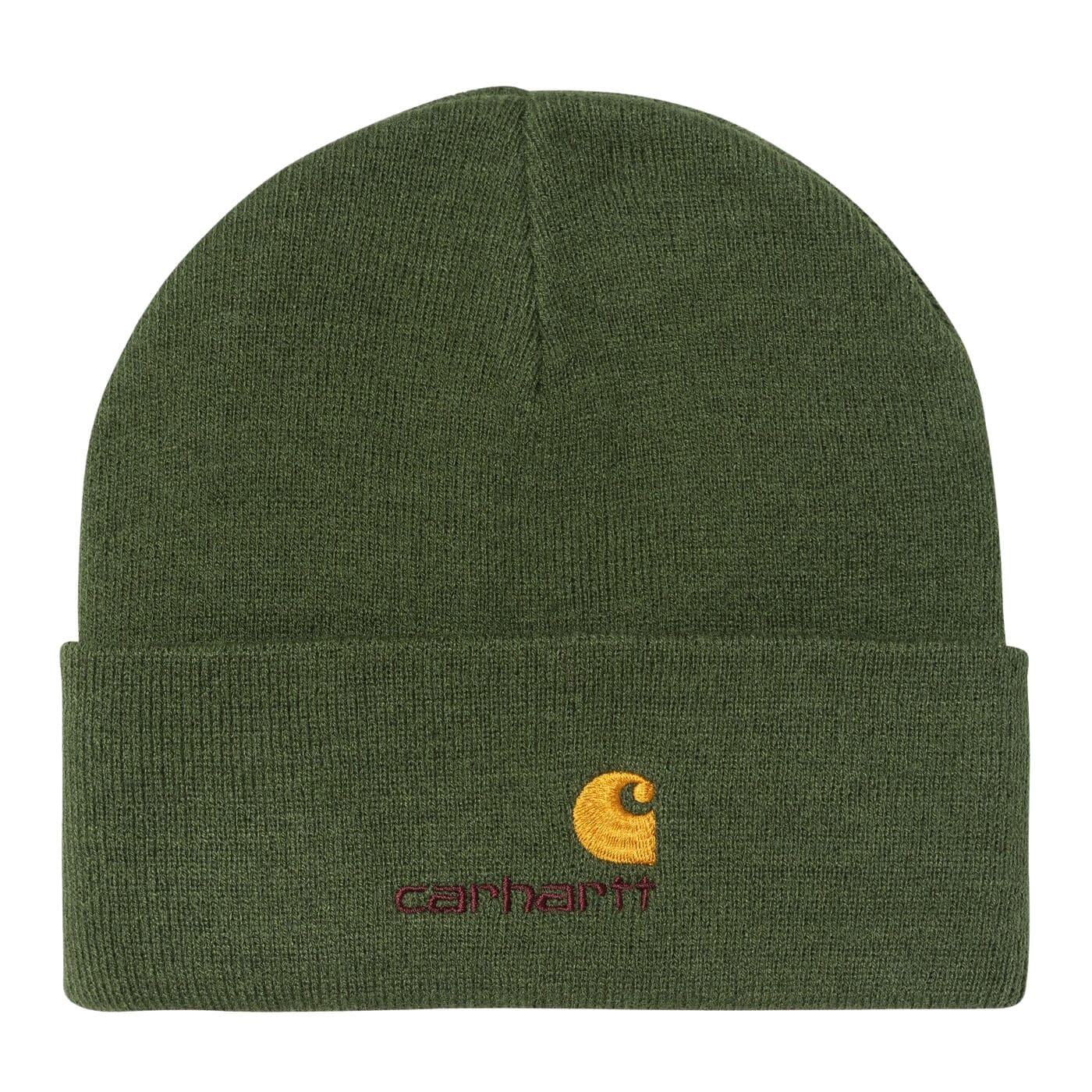 Carhartt WIP American Script Beanie Tarragon beanies Carhartt WIP 