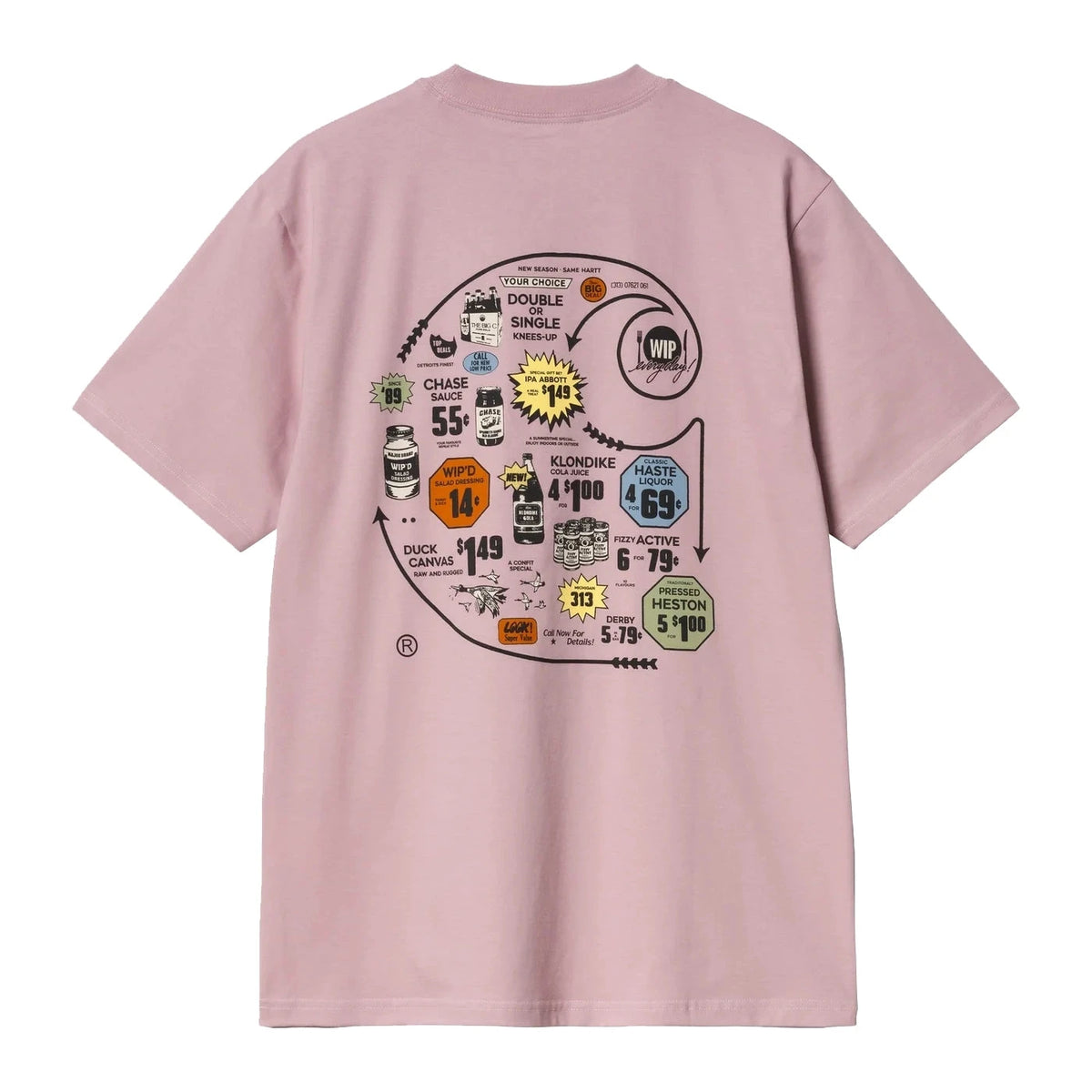 Carhartt WIP Catalgoue C Logo Tee Hortensia Tees Carhartt WIP 