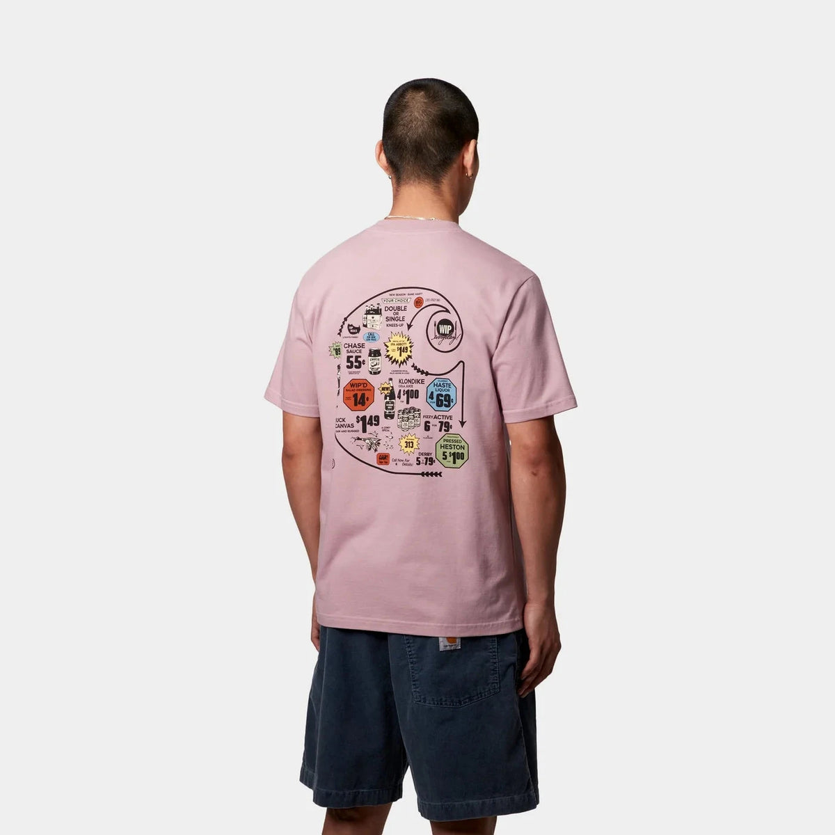 Carhartt WIP Catalgoue C Logo Tee Hortensia Tees Carhartt WIP 
