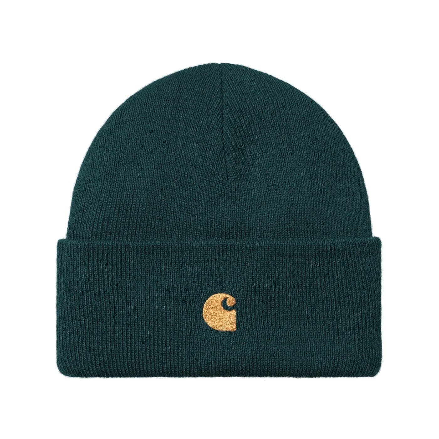 Carhartt WIP Chase Beanie Duck Blue/Gold beanies Carhartt WIP 