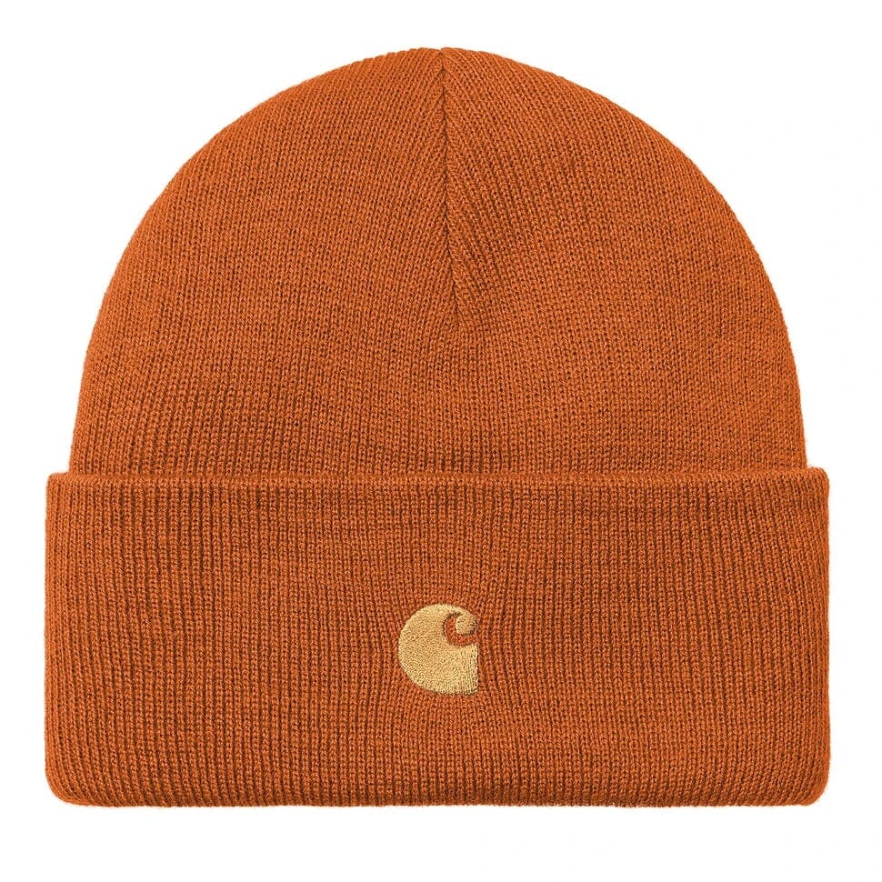 Carhartt WIP Chase Beanie Duck Turmeric/Gold beanies Carhartt WIP 