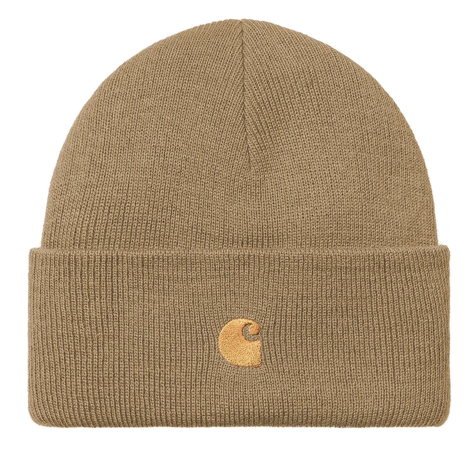 Carhartt WIP Chase Beanie Peanut/Gold beanies Carhartt WIP 