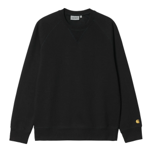 Carhartt WIP Chase Crewneck Sweat Black/Gold - Coureur Goods