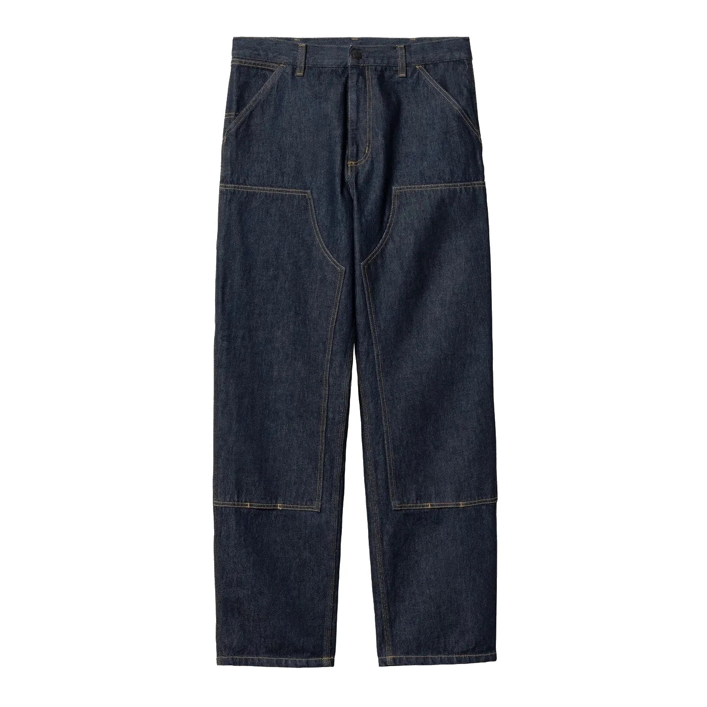 Carhartt WIP Double Knee Pant Blue Rinsed Smith Denim Pants Carhartt WIP 